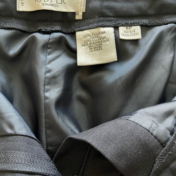 Kasper Navy Dress Pants - Petite Size 8 - Picture 3 of 5